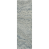 Nourison Graceful Rug GRU01 Blue Runner picture of the rug textured finish