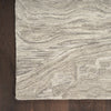 Nourison Graceful Rug GRU01 Grey with a cut & loop pile