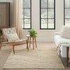 Nourison Graceful Rug GRU01 Taupe lifestyle picture in the living room