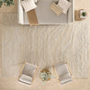 Nourison Graceful Rug GRU101 Beige top-view picture of the rug textured design