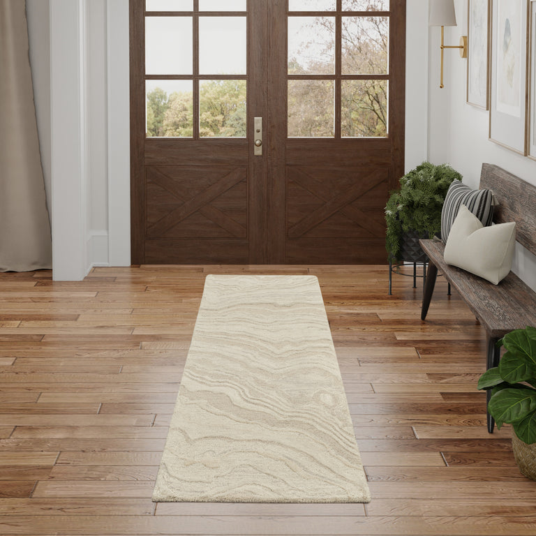 Nourison Graceful Rug GRU01 Beige Runner