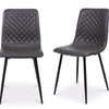 Gracy Dining Chairs Set of 4 PU fabric chairs