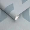 Graham & Brown wallcoverings featuring a sleek geometric pattern.
