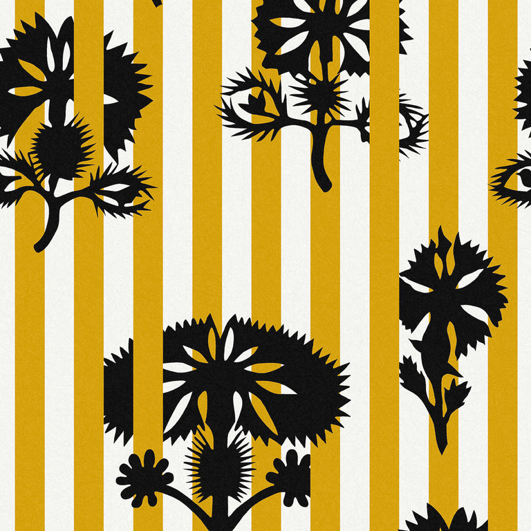 Graham & Brown Hide And Seek Mustard Wallpaper