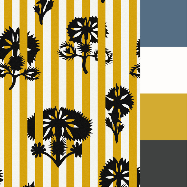 Graham & Brown Hide And Seek Mustard Wallpaper
