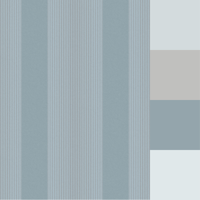Graham & Brown Lagom Stripe Deep Sky Wallpaper