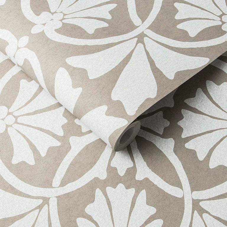 Graham & Brown Thrones Chalk & Taupe Wallpaper