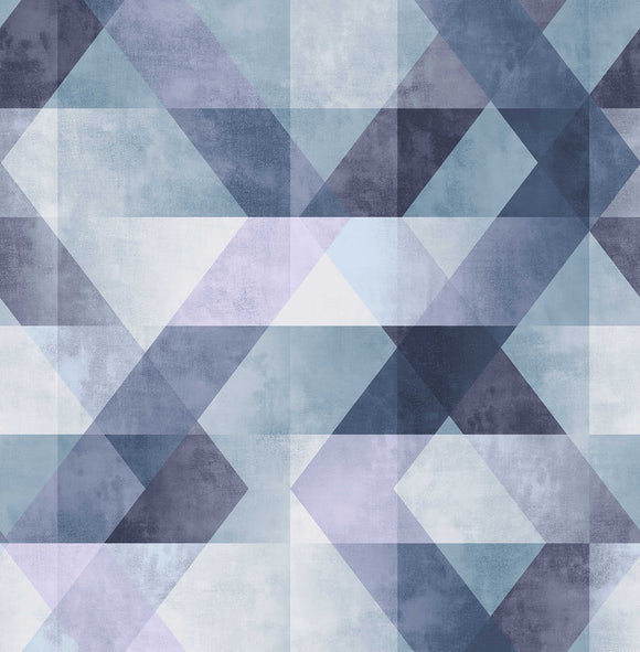 Elegant wallpaper with a stunning geometric design – Graham & Brown Dimension Steel Blue.

