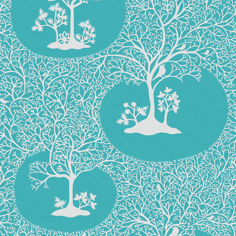 Graham & Brown Magical Forest Azure Wallpaper