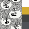 Wallpaper With A Striking Monochrome Forest Design