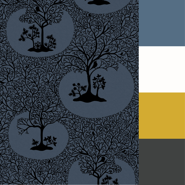 Graham & Brown Magical Forest Midnight Wallpaper
