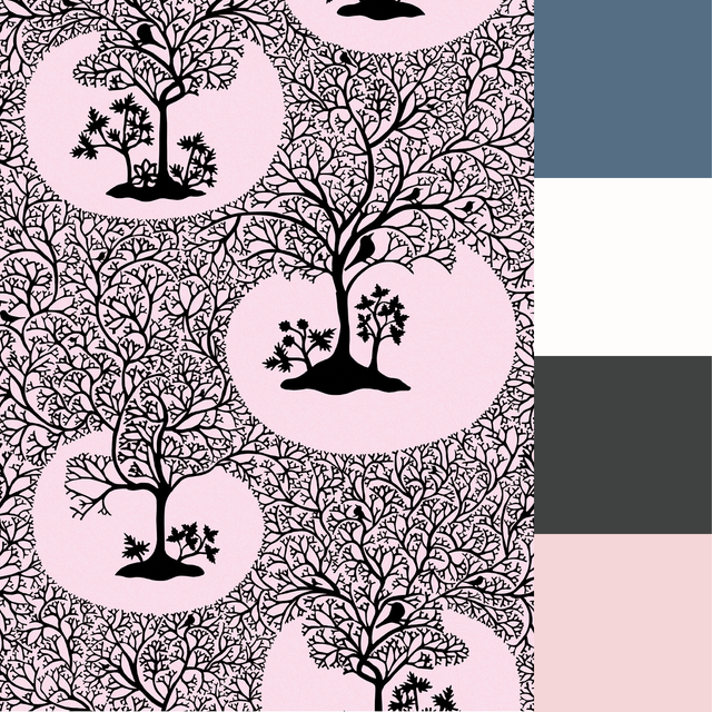 Graham & Brown Magical Forest Rose Wallpaper