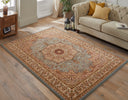 Concept Looms Grand Heritage Rug GH101 Blue lifestyl;e picture in the living room