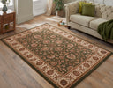 Concept Looms Grand Heritage Rug GH102 Green lifestyle picture in the living room