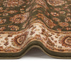 Concept Looms Grand Heritage Rug GH102 Green with a bordered design and a latex backing