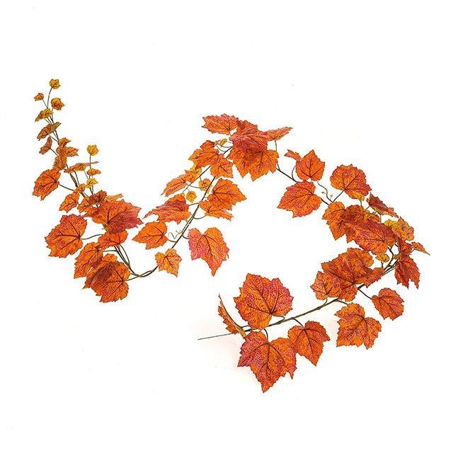 Grape Ivy Garland Orange 180 cm