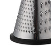 Stainless steel grater with acacia wood handle