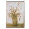 Green Botanical Vase Framed Canvas 140 x 100 cm