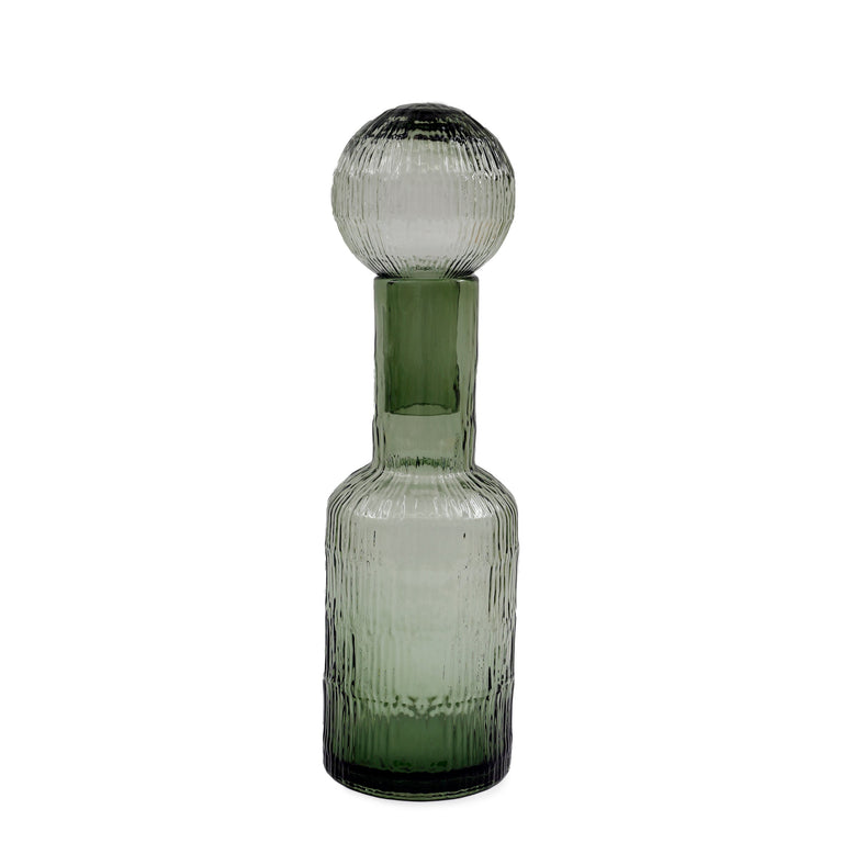 Glass Jar With a Lid Green 45cm - Decorative Bottle & Centerpiece