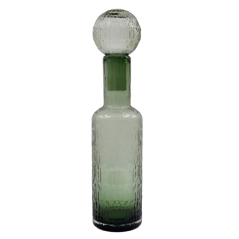 Glass Jar With a Lid Green 54.5cm - Decorative Bottle & Centerpiece Collection