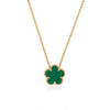 Tipperary Crystal Green Pendant Yellow Gold from Le Fleur Collection