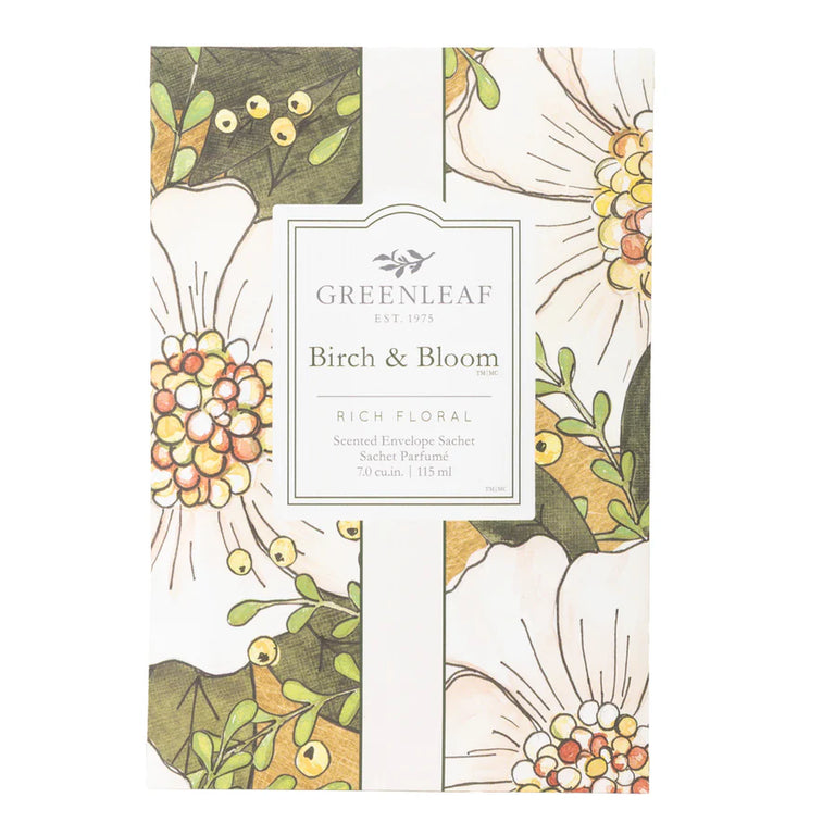 Greenleaf Birch & Bloom Large Scented Sachet - Home Fragrances