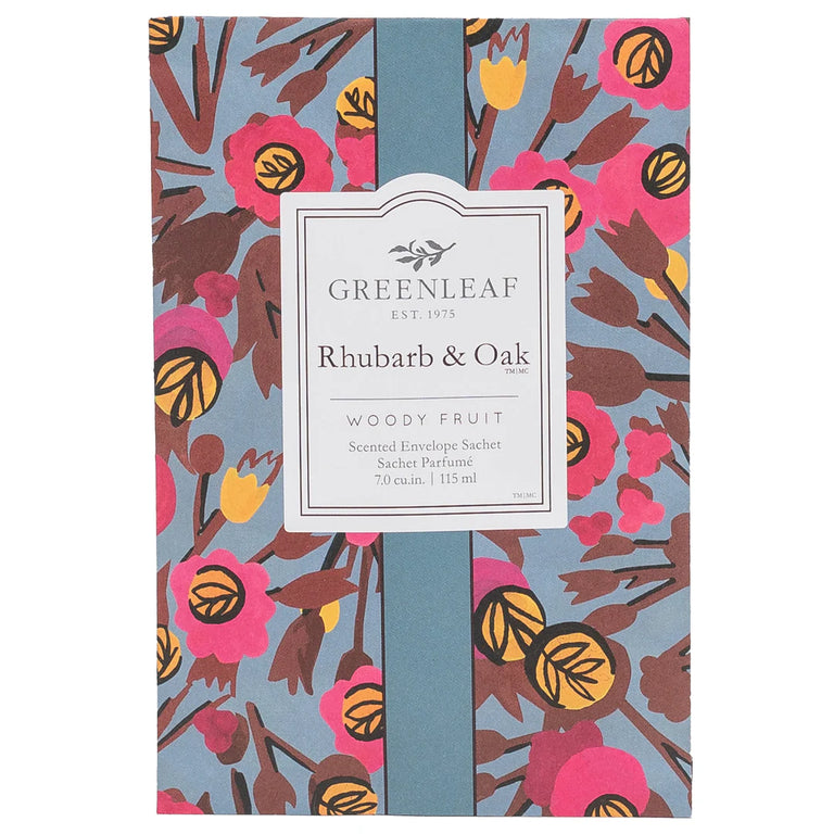 Greenleaf Rhubarb & Oak Scented Sachet – Home Fragrances Collection