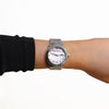 Tipperary Crystal Grenadier Ladies Watch Pink Face life style picture on the hand whist