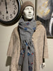 Grey Embroidered Scarf life style picture