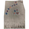 Grey Embroidered Scarf picture on the white background