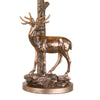 Gulliver Deer Table Lamp in Aged Brass close view picture of the deer design