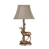 Gulliver Deer Table Lamp in Aged Brass picture on the white background