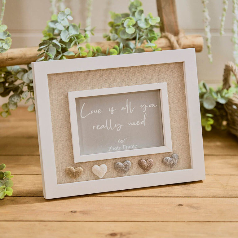 Heart Pebble Photo Frame