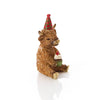 Highland Cow With Party Hat And Cup Cake figurine