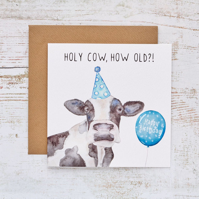 Holy Cow Birthday Card