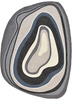 Brink & Campman Habitat Aura Outdoor Rug Grey picture of the rug abstract design and shape