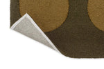 Brink & Campman Habitat Festival Dots Outdoor Rug Olive Green with a olypropylene backing