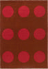 Brink & Campman Habitat Festival Dots Outdoor Rug Red picture of the rug geometric design