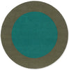 Brink & Campman Habitat Festival Outdoor Rug Aqua Round picture of the rug boho design
