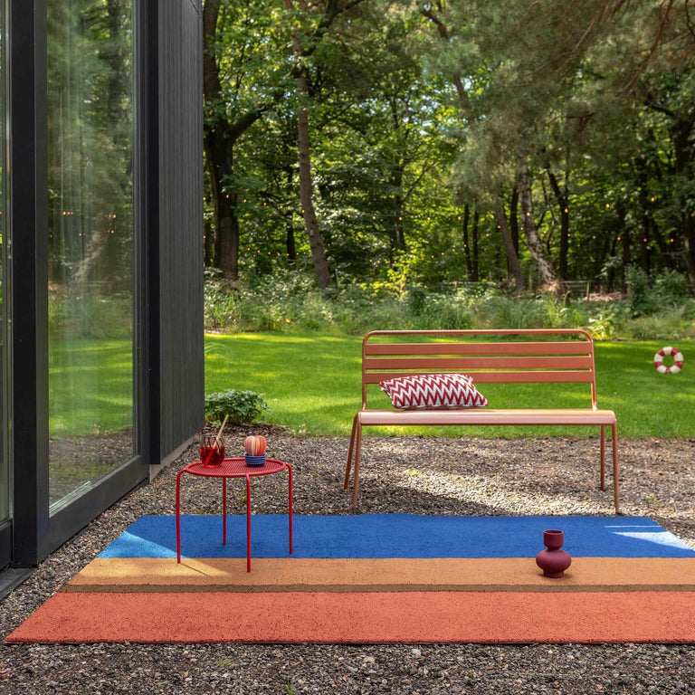 Brink & Campman Habitat Festival Stripe Outdoor Rug Blue
