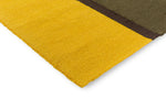 Brink & Campman Habitat Festival Stripe Outdoor Rug Yellow with a low pile, easy to clean