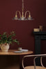 Hadano 3 Light Pendant Brass and Glass perfect for classic and traditional interors