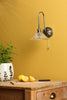 Hadano Wall Light Antique Chrome and Glass great for bedrooms and corridors
 