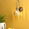 Hadano Wall Light Antique Chrome and Scalloped Bell Glass life style picture