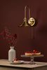 Hadano Wall Light Natural Brass and Aged Brass made in a vintage style