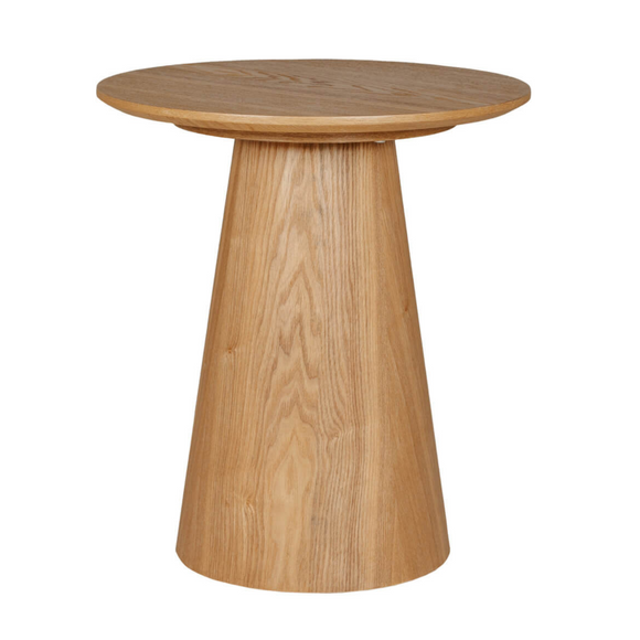 Round lamp table, perfect for illuminating your space.