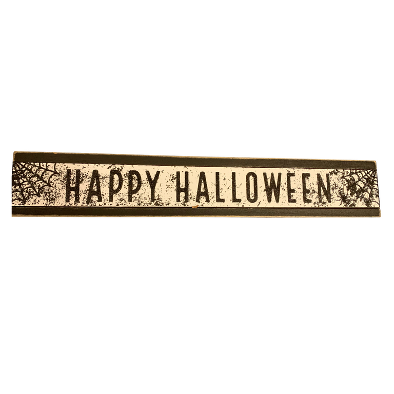 Halloween Long Black Plaque