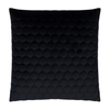 Scatterbox Cushion Halo Black with a geometric stitching pattern