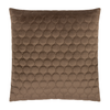 Scatterbox Cushion Halo Espresso with a soft geometric stitching pattern