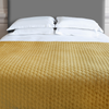 Scatterbox Halo Throw Antique Gold lifestyle picture on the bed